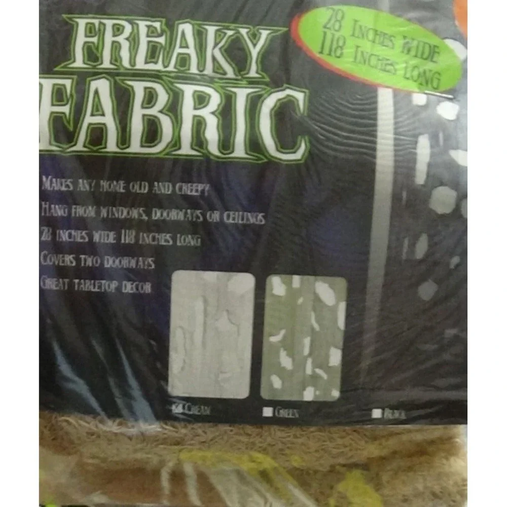 Freaky Fabric Spider Web Netting Halloween Creepy Stretchy Fabric #290